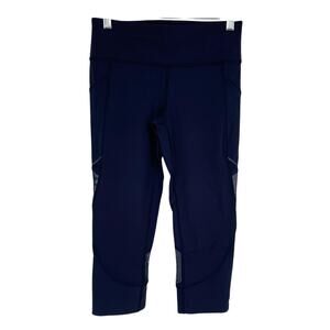 Lululemon Home Stretch Crop 19" Size 6 Midnight Blue